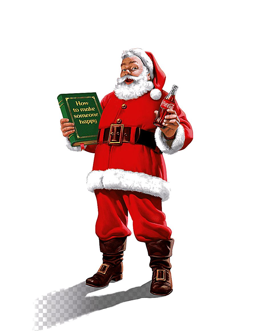 png clipart coca cola santa claus christmas standee santa claus holidays christmas decorat