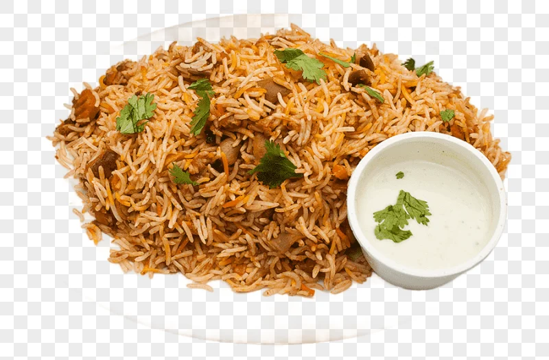 png clipart cooked noodles with green mint on platter hyderabadi biryani naan butter chick