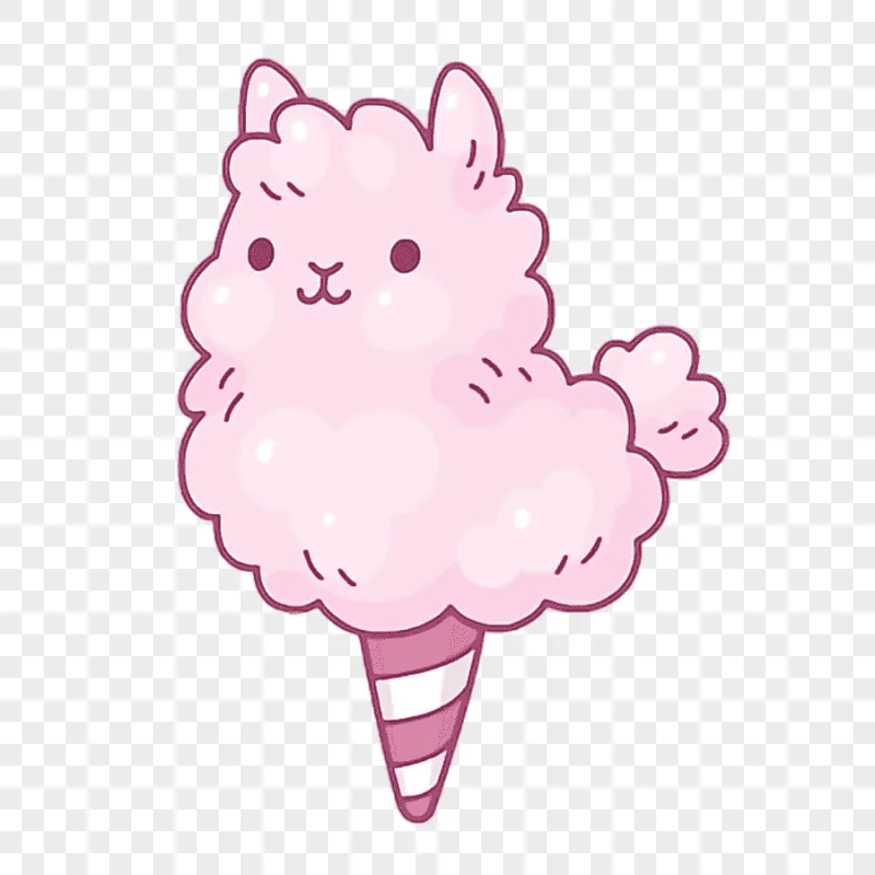 png clipart cotton candy llama graphics alpaca candy mammal food