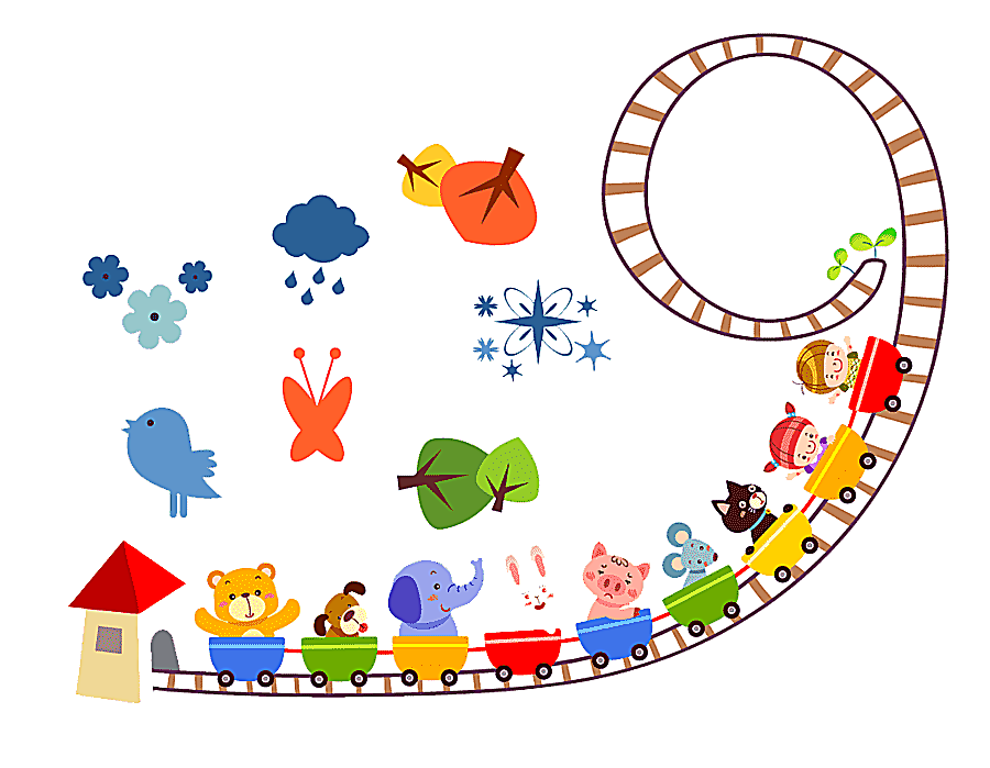 png clipart cute cartoon animal train cute cartoon small animals