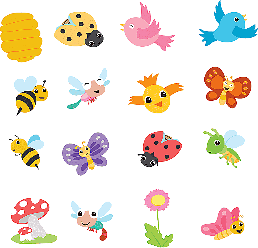 png clipart cute cartoon spring animals collection