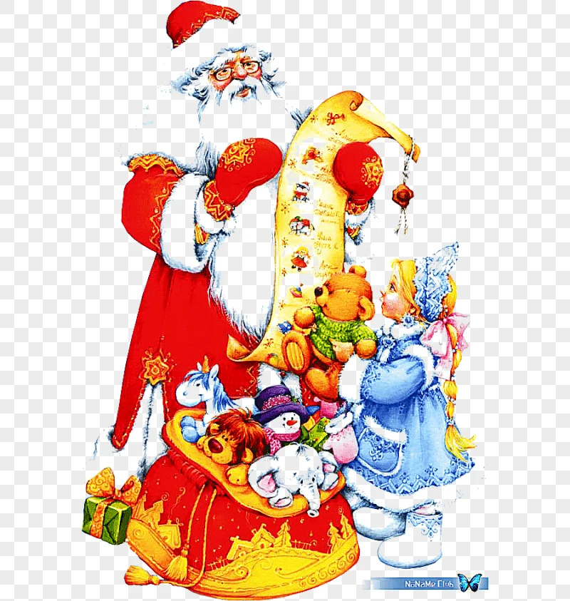 png clipart ded moroz snegurochka santa claus christmas card new year santa claus holidays