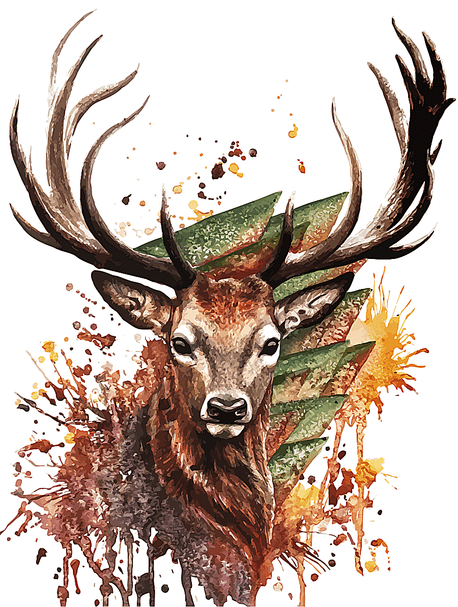 png clipart deer painting deer watercolor painting drawing watercolor deer antler watercol