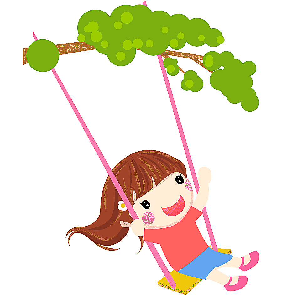 png clipart drawing animation avatar cartoon cute little girl swing child fashion girl