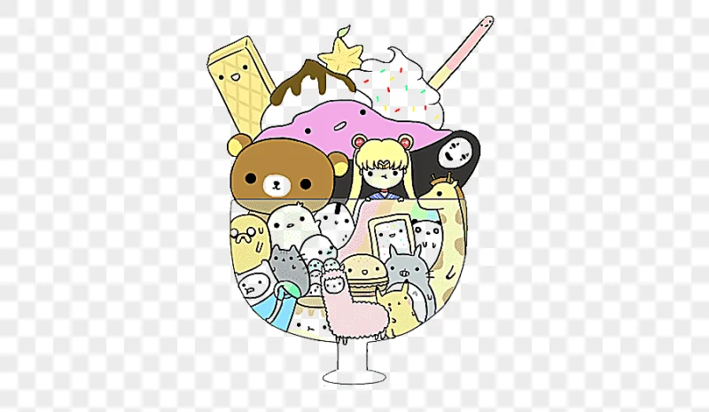 png clipart drawing doodle kavaii pusheen watercolor llama food chibi