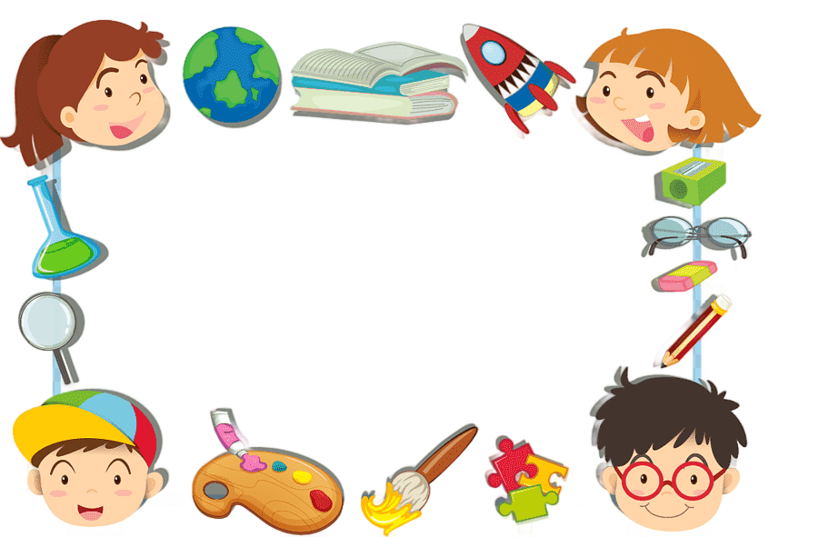 png clipart dry erase board child cartoon cute cartoon kids frame frame golden frame