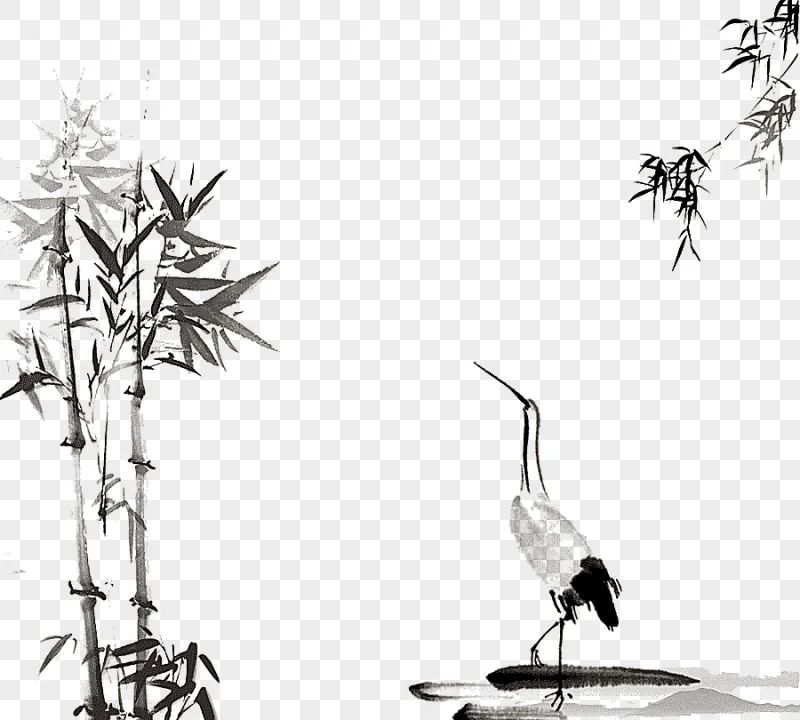 png clipart duck and black bamboo ink wash painting chinese painting of wind and ink paint