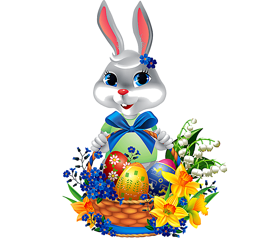 png clipart easter bunny basket easter egg baskets rabbit food painted