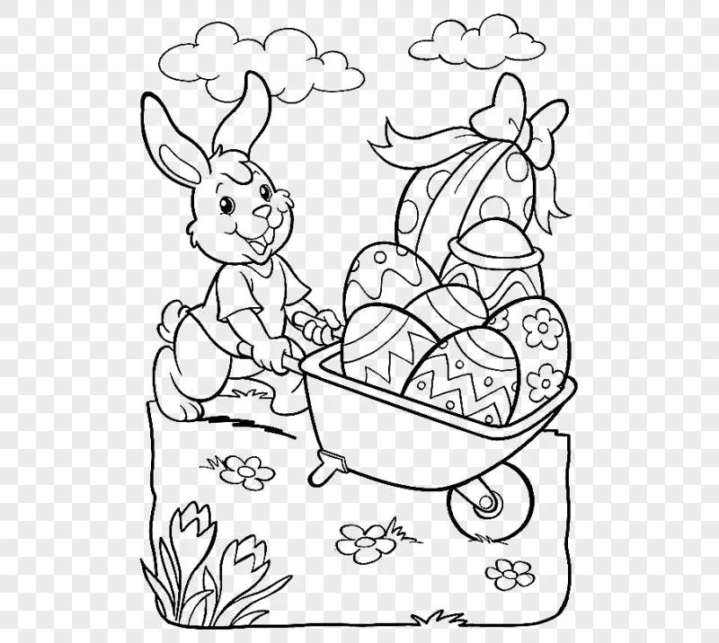 png clipart easter bunny drawing coloring book easter white mammal