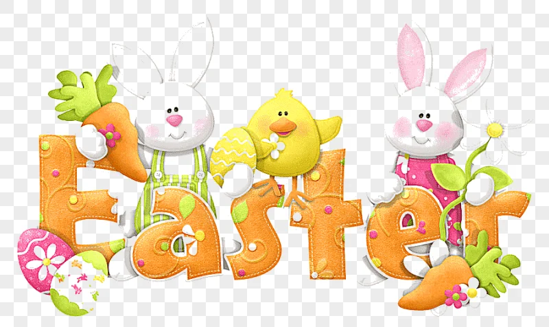 png clipart easter bunny easter cute text christianity food
