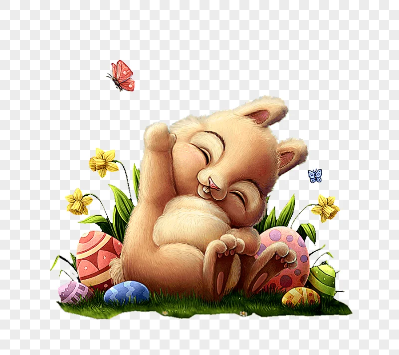 png clipart easter bunny easter egg art rabbit easter holidays hand drawn