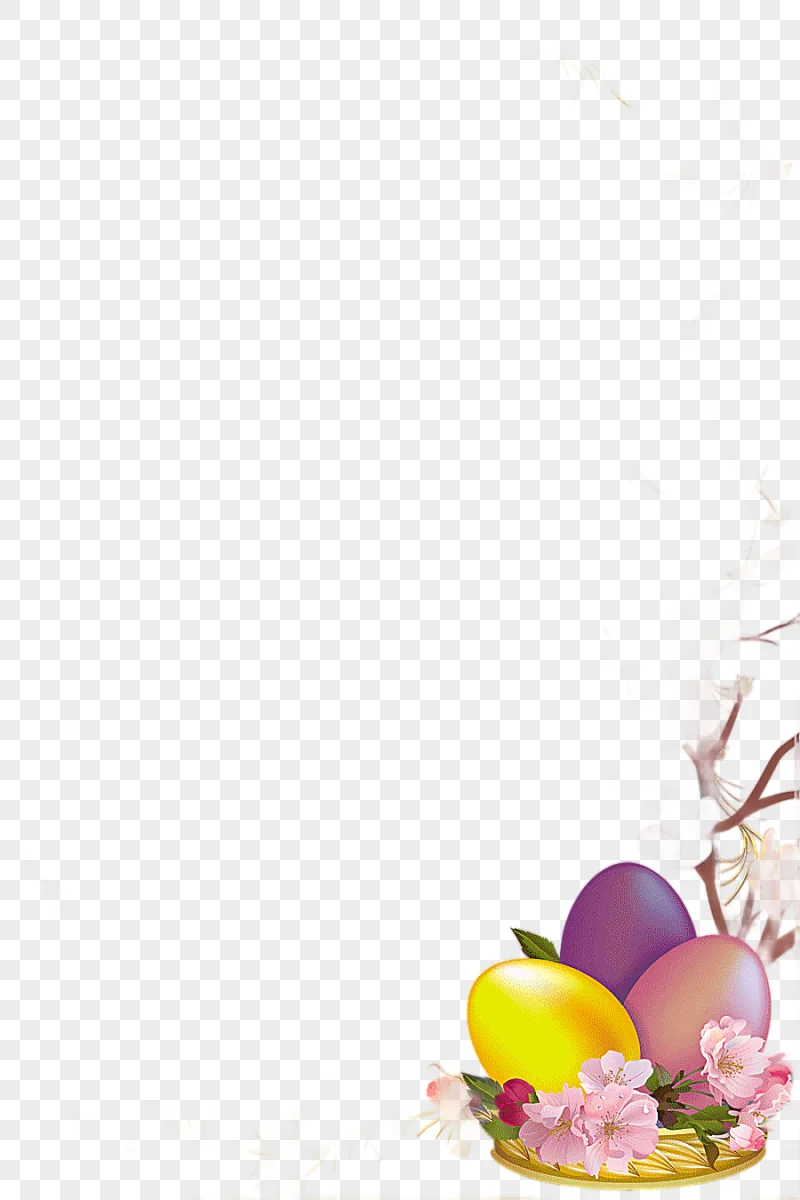 png clipart easter bunny easter egg egg hunt easter egg border flower arranging branch