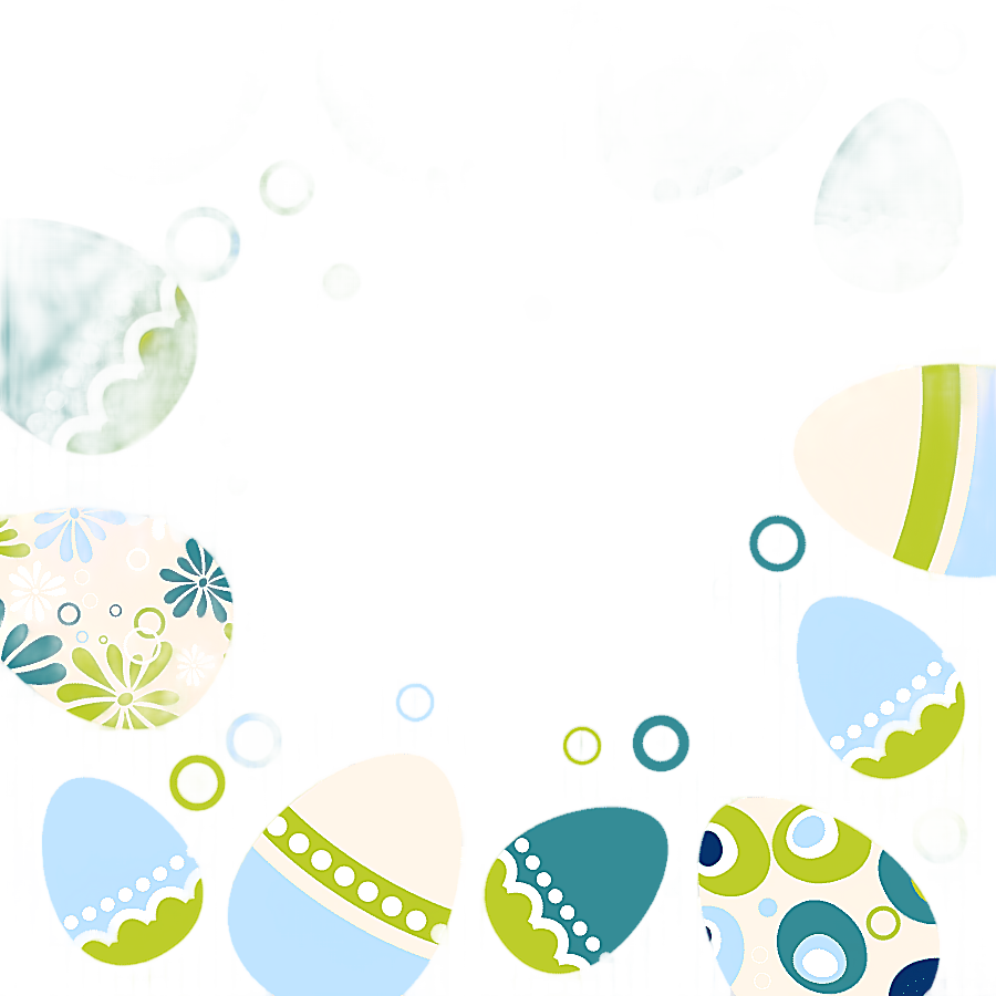 png clipart easter bunny easter egg hand painted easter eggs border watercolor painting bo