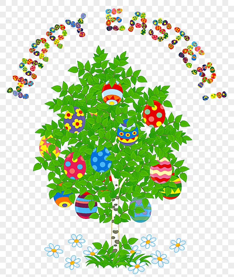 png clipart easter bunny easter egg tree happy easter and egg tree leaf branch
