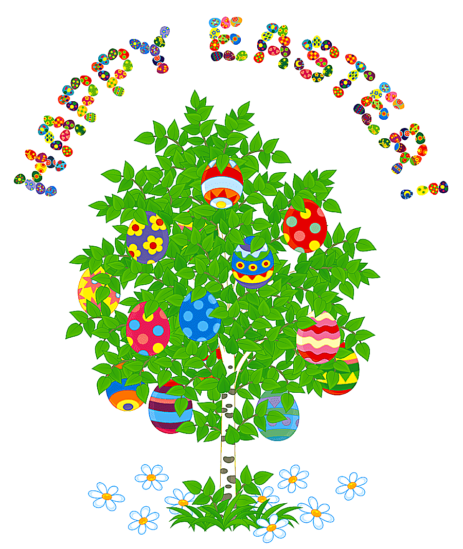 png clipart easter bunny easter egg tree happy easter and egg tree leaf branch