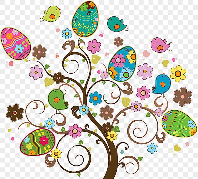 png clipart easter bunny easter egg tree pasqua holidays leaf