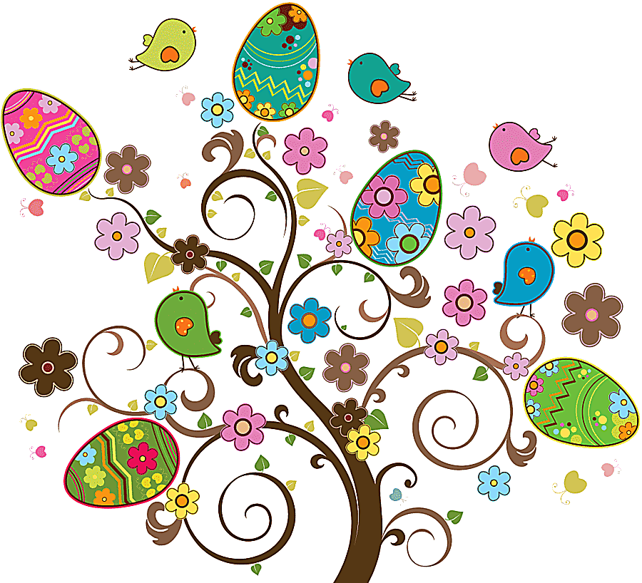 png clipart easter bunny easter egg tree pasqua holidays leaf