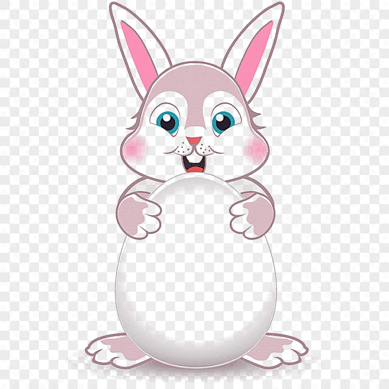 png clipart easter bunny holding egg easter bunny rabbit easter egg bunny bunny material p