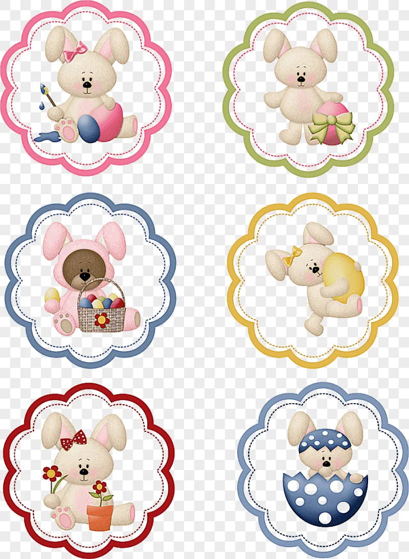 png clipart easter bunny paper label easter egg pascoa holidays label