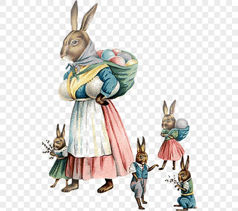 png clipart easter bunny rabbit hare easter vintage vintage easter