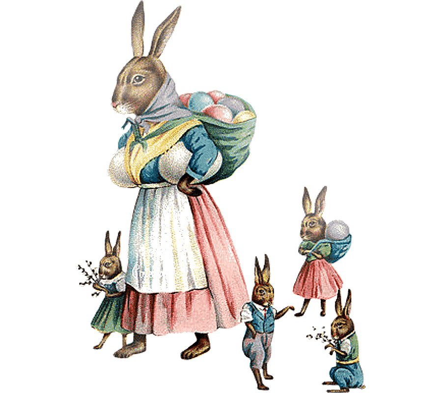 png clipart easter bunny rabbit hare easter vintage vintage easter