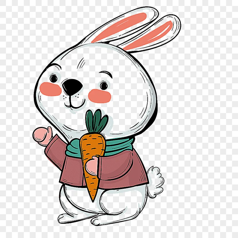 png clipart easter bunny rabbit illustration carrot mammal child