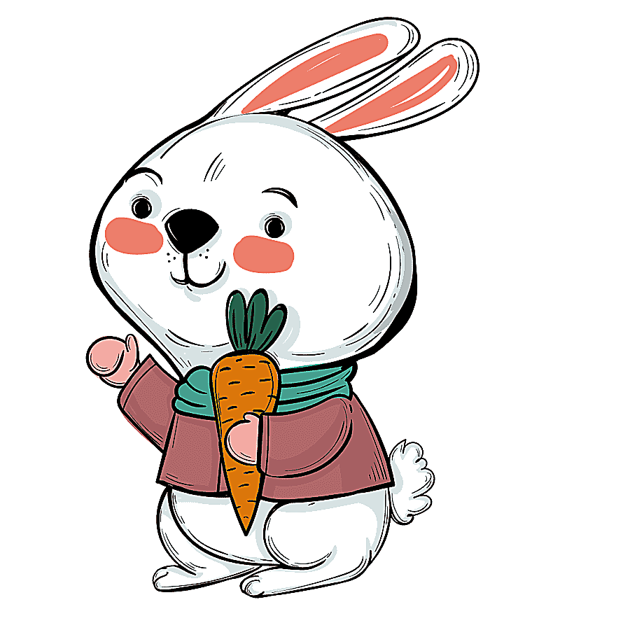 png clipart easter bunny rabbit illustration carrot mammal child