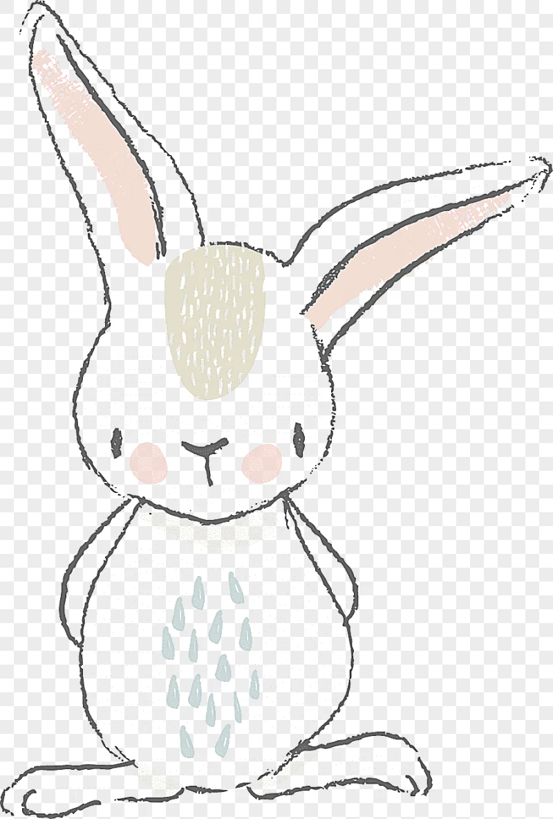 png clipart easter bunny white rabbit watercolor painting rabbit rabbit white mammal