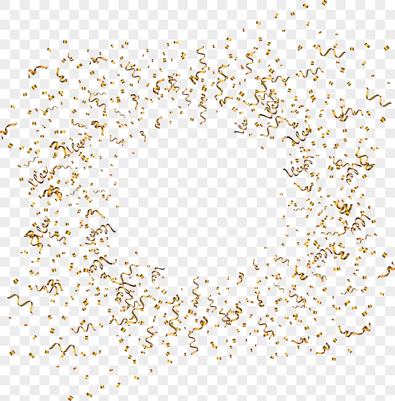 png clipart euclidean confetti painted floating golden ribbons and confetti watercolor pai