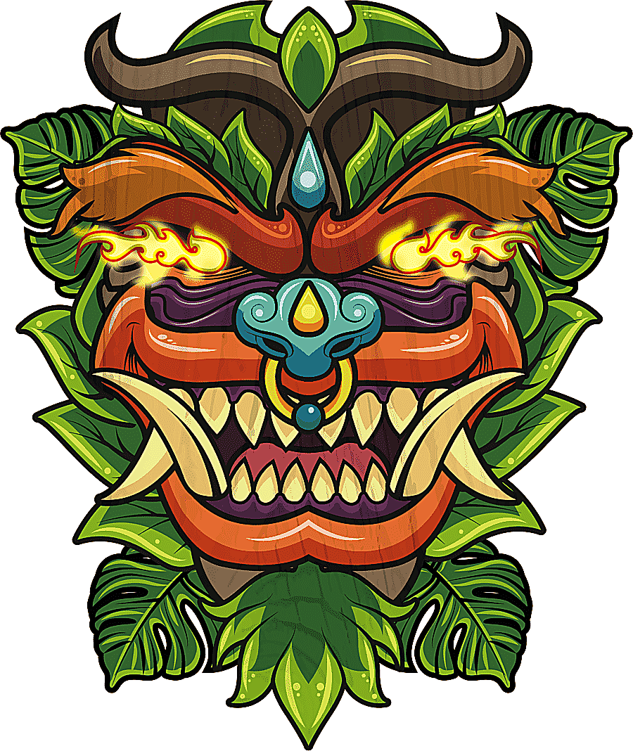 png clipart eye light fire a dragon mask whose eyes glow with fire ink dragon