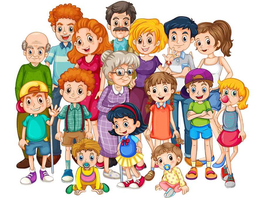 png clipart family cartoon illustration extended family family cartoon child people