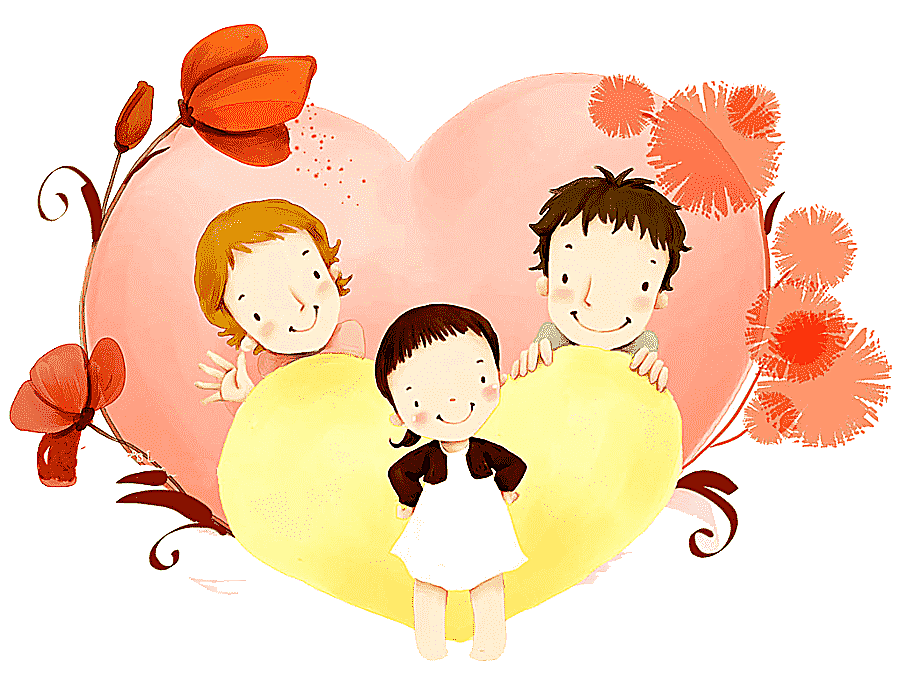 png clipart family cartoon illustration honor their parents elders love child