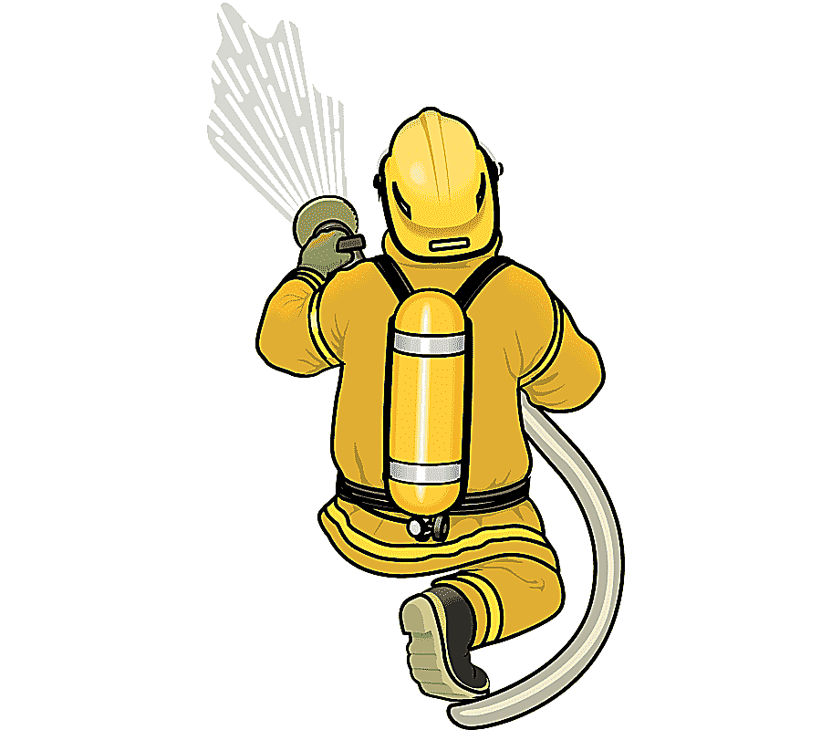 png clipart firefighter spraying water firefighter fire extinguisher animation firefightin