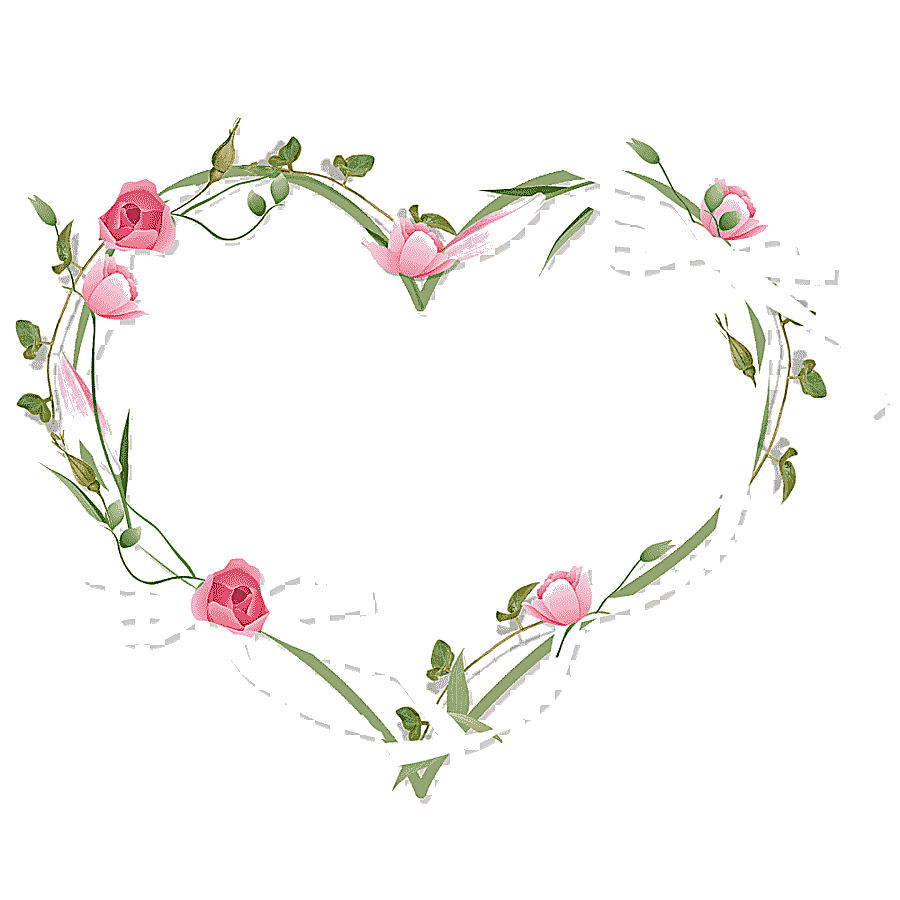 png clipart flower heart garden roses ps flower border flower material pink flowers illust