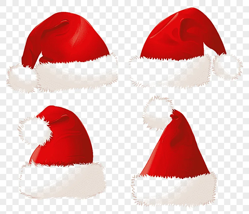 png clipart four christmas hats santa claus christmas hat xchng christmas santa hats chris