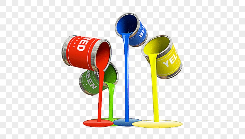 png clipart four paint cans pouring paint illustration painting bucket house painter and d