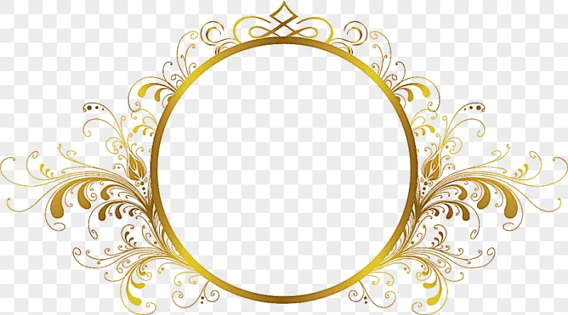 png clipart frame computer file frame round gold floral framed mirror illustration frame g