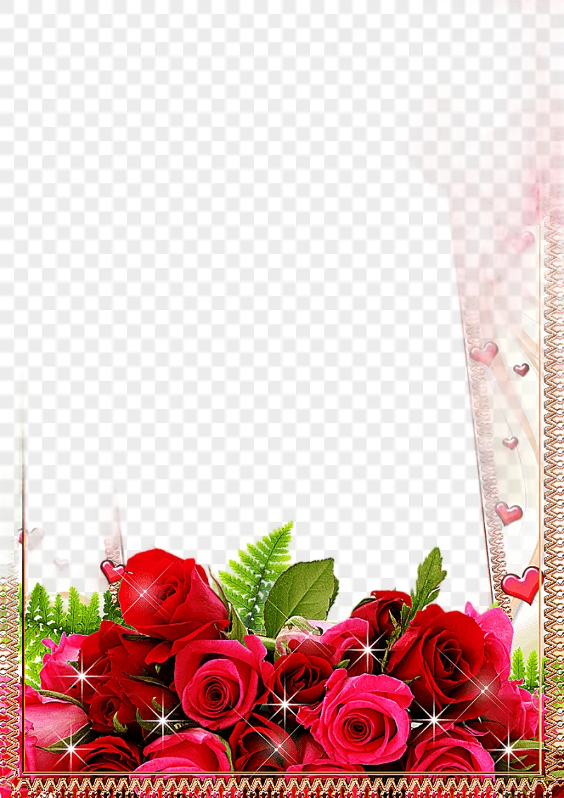 png clipart frame flower rose mood frame s pink and red roses digital frame love border