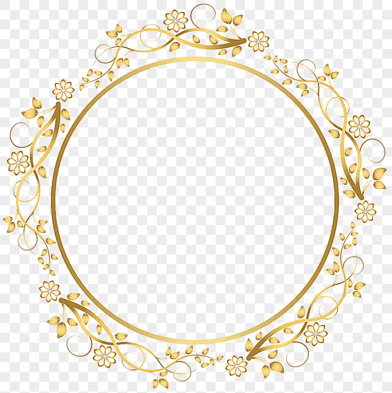png clipart frame gold round floral border round beige floral frame illustration rectangle