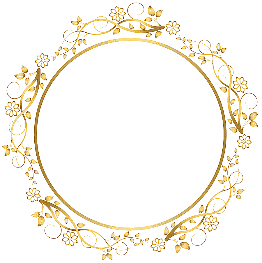 png clipart frame gold round floral border round beige floral frame illustration rectangle