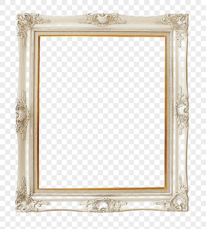 png clipart frame ivory vintage frame white wooden frame frame golden frame