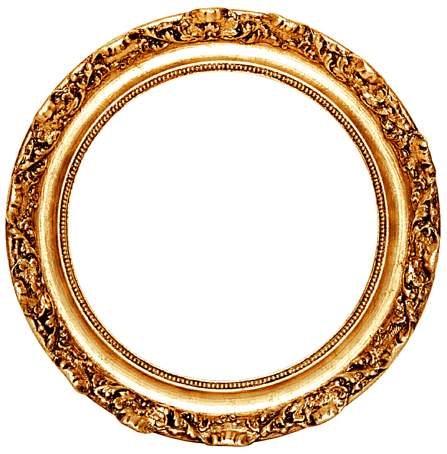 png clipart frame mirror circle gold leaf golden round frame round gold frame glass golden