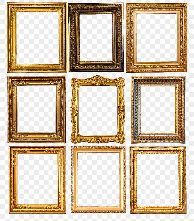 png clipart frame painting graphy retro frame word frame golden frame