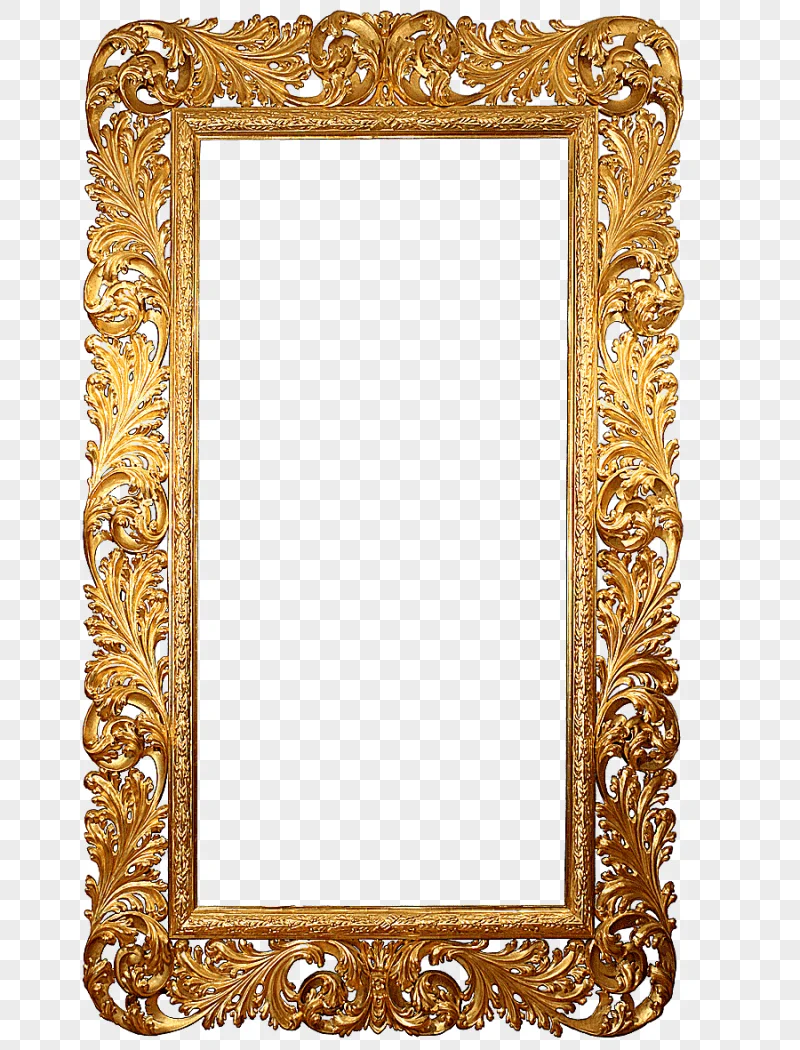 png clipart frames gold leaf mirror exquisite frames rectangle color