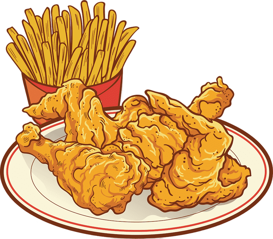png clipart fried chicken french fries chicken nugget junk food fried chicken wings set pa