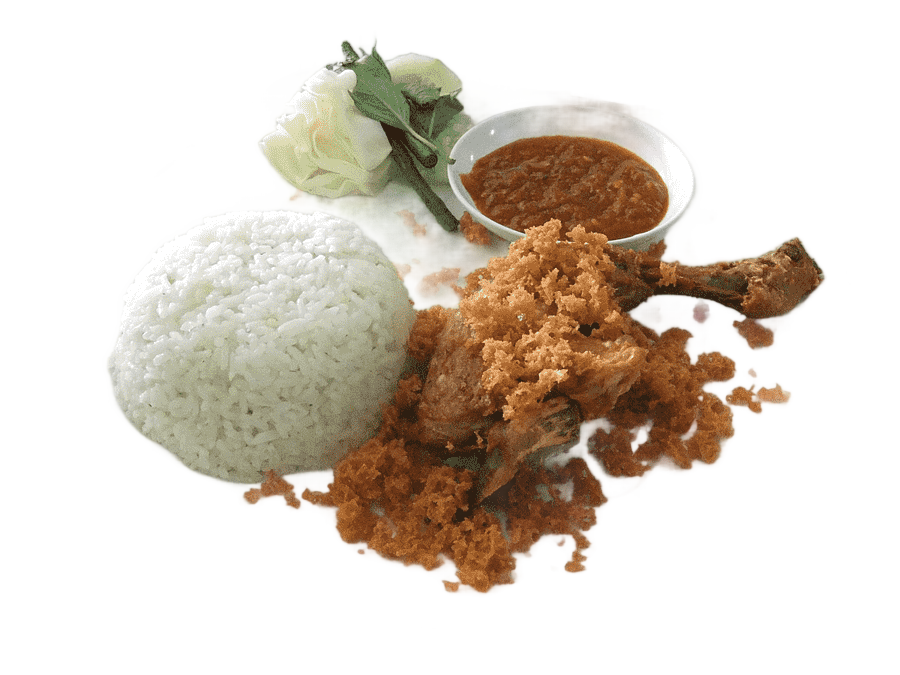 png clipart fried chicken with rice ayam goreng asli prambanan indonesian cuisine fried ch