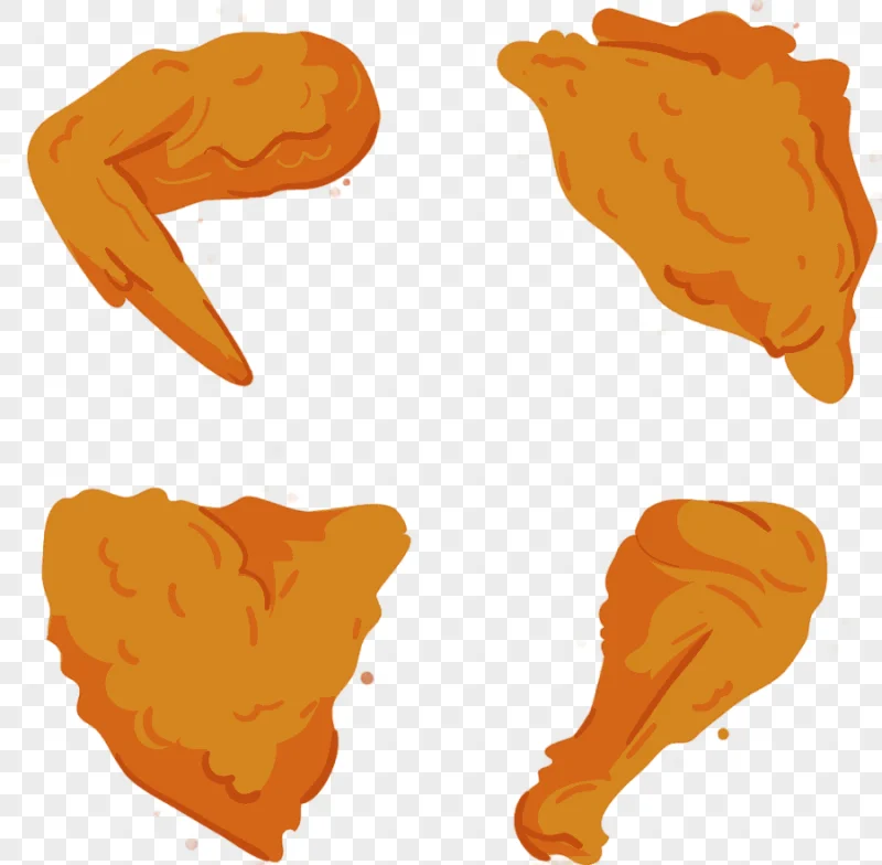 png clipart fried chickens illustration fried chicken buffalo wing kfc chicken nugget cart
