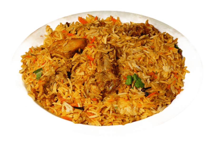 png clipart fried rice and meat on white ceramic plate fizzy drinks hyderabadi biryani chi
