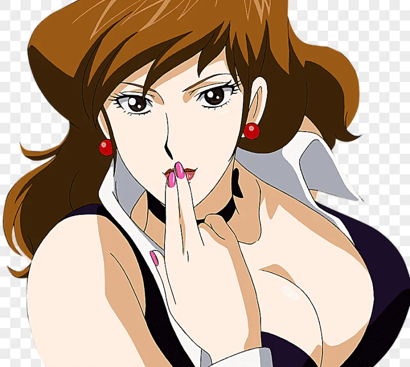 png clipart fujiko mine lupin iii animated cartoon animated film lupine black hair hand