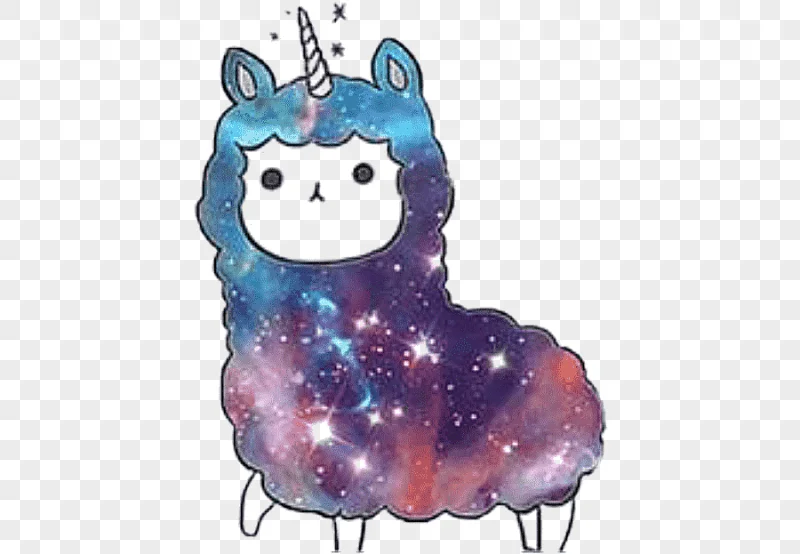 png clipart galaxy youtube unicorn universe cute llama purple violet